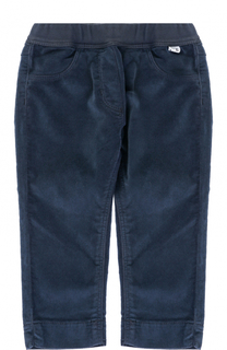 Хлопковые брюки прямого кроя с эластичным поясом Il Gufo