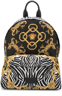 Текстильный рюкзак с принтом Versace