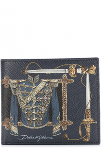 Кожаное портмоне с принтом с отделениями для кредитных карт Dolce &amp; Gabbana