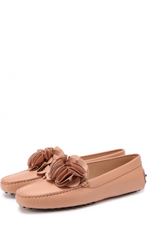 Кожаные мокасины с аппликацией Tod’s