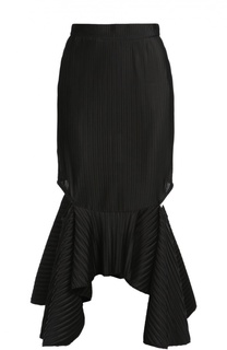 Фактурная юбка асимметричного кроя с разрезами Givenchy