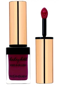 Блеск для губ и румяна Baby Doll Kiss &amp; Blush 11 Prune Impertinente YSL