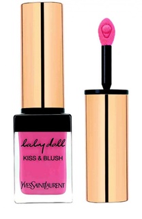 Блеск для губ и румяна Baby Doll Kiss &amp; Blush 08 Pink Hedoniste YSL