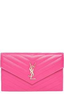 Сумка Monogram Envelope mini из стеганой кожи Saint Laurent