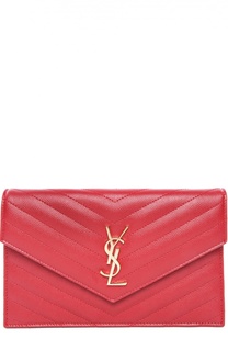 Сумка Monogram Envelope mini из стеганой кожи Saint Laurent