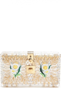 Прозрачный клатч Dolce Box с росписью Dolce &amp; Gabbana