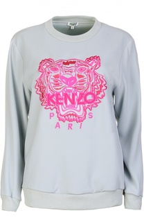 Свитшот прямого кроя с вышивкой Kenzo