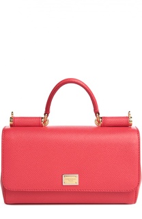 Сумка Sicily mini из тисненой кожи Dolce &amp; Gabbana