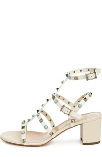 Босоножки Rockstud Rolling на устойчивом каблуке Valentino