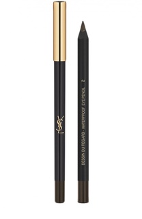 Карандаш для глаз Dessin Du Regard Waterproof, 02 Brun Danger YSL