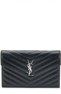 Сумка Monogram Envelope mini из стеганой кожи Saint Laurent