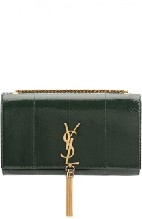 Сумка Monogram с тиснением под рептилию Saint Laurent