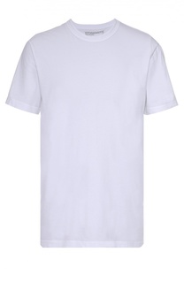 Хлопковая футболка с круглым вырезом и принтом на спине James Perse