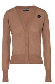 Приталенный кардиган с V-образным вырезом Rochas
