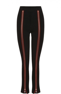 Брюки с контрастными декоративными молниями и завышенной талией Emilio Pucci