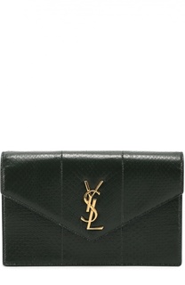 Сумка Monogram mini из кожи змеи Saint Laurent