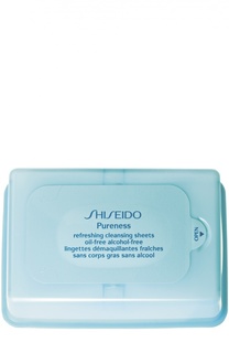 Освежающие очищающие салфетки Pureness Shiseido