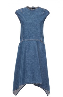 Джинсовое платье асимметричного кроя без рукавов Balenciaga