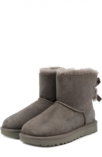 Замшевые полусапоги с бантом UGG Australia