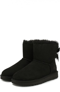 Замшевые полусапоги с бантом UGG Australia