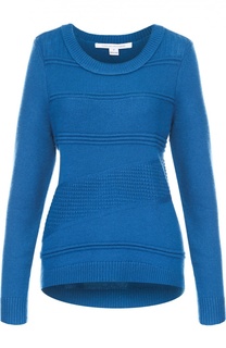 Пуловер фактурной вязки с круглым вырезом Diane Von Furstenberg