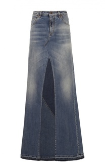 Джинсовая юбка-макси А-силуэта Roberto Cavalli