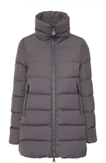 Стеганый пуховик на молнии с высоким воротником Moncler