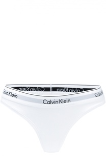 Трусы-стринги с логотипом бренда Calvin Klein