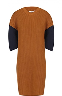 Вязаное мини-платье прямого кроя с коротким рукавом Maison Margiela