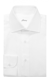 Хлопковая сорочка с воротником акула Brioni