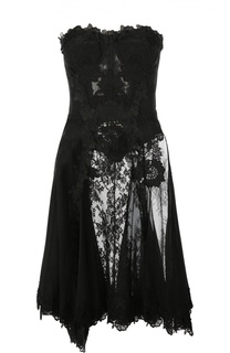 Полупрозрачное кружевное платье-бюстье Dolce &amp; Gabbana