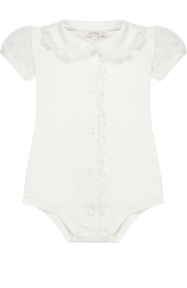 Боди джерси с кружевной отделкой Aletta