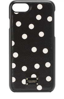 Кожаный чехол для iPhone 7 с принтом Dolce &amp; Gabbana