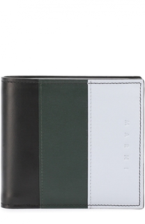Кожаное портмоне с отделениями для кредитных карт и монет Marni