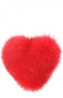 Стикер Heart из меха норки Anya Hindmarch