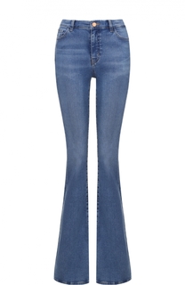Расклешенные джинсы с декоративными потертостями MiH Jeans