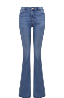 Расклешенные джинсы с декоративными потертостями MiH Jeans