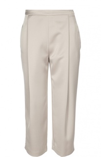 Укороченные прямые брюки с защипами Armani Collezioni