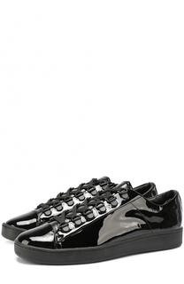Лаковые кеды Brayde на шнуровке DKNY