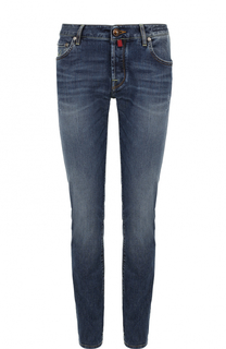 Джинсы прямого кроя с контрастной прострочкой Jacob Cohen