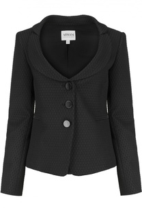 Жаккардовый приталенный жакет Armani Collezioni
