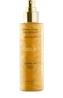 Золотой спрей-лосьон для ультра блеска волос Miriamquevedo