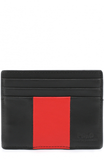 Кожаный футляр для кредитных карт с контрастной отделкой Polo Ralph Lauren