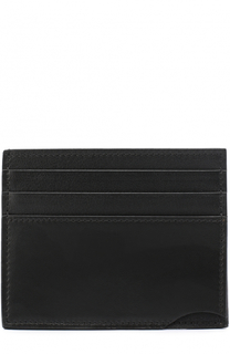 Кожаный футляр для кредитных карт с текстильной отделкой Valentino