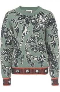 Пуловер прямого кроя с цветочным принтом Chloé