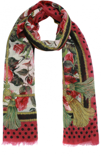 Кашемировый шарф с принтом Dolce &amp; Gabbana