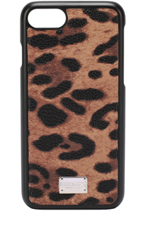 Чехол для iPhone 7 с леопардовым принтом Dolce &amp; Gabbana