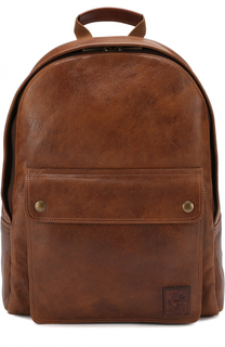 Кожаный рюкзак с внешним карманом на кнопках Belstaff