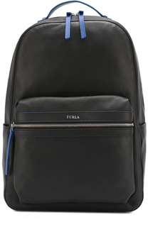 Кожаный рюкзак с внешним карманом на молнии Furla