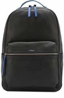 Кожаный рюкзак с внешним карманом на молнии Furla